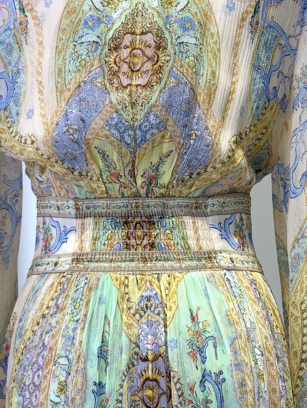 Camilla Flared Sleeve Dress In East Of Istanbul - Picture 13 of 15